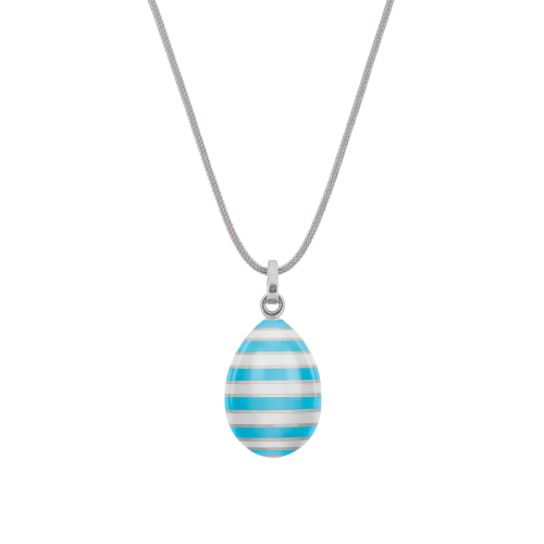 Easter Egg pendant EGGS IN STRIPES